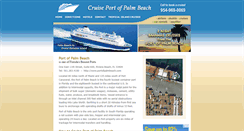 Desktop Screenshot of cruiseportofpalmbeach.com